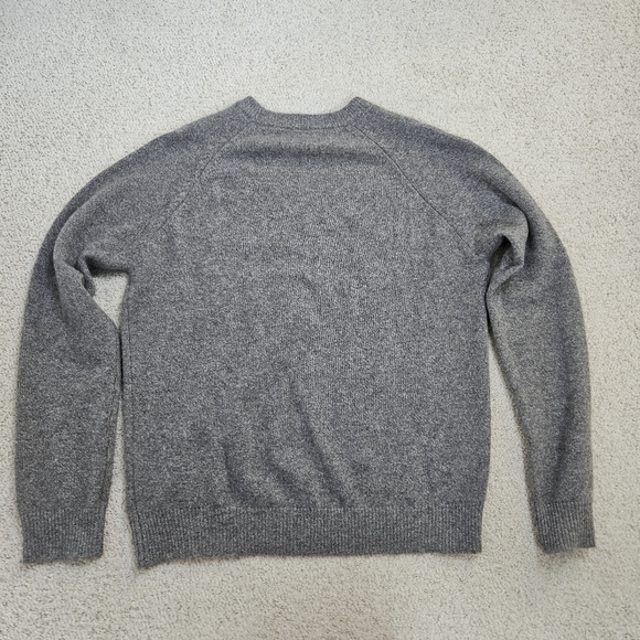 Towne By Elyse Walker Cashmere Sweater Gray Mens Large Crewneck Lux Classic - Picture 7 of 7